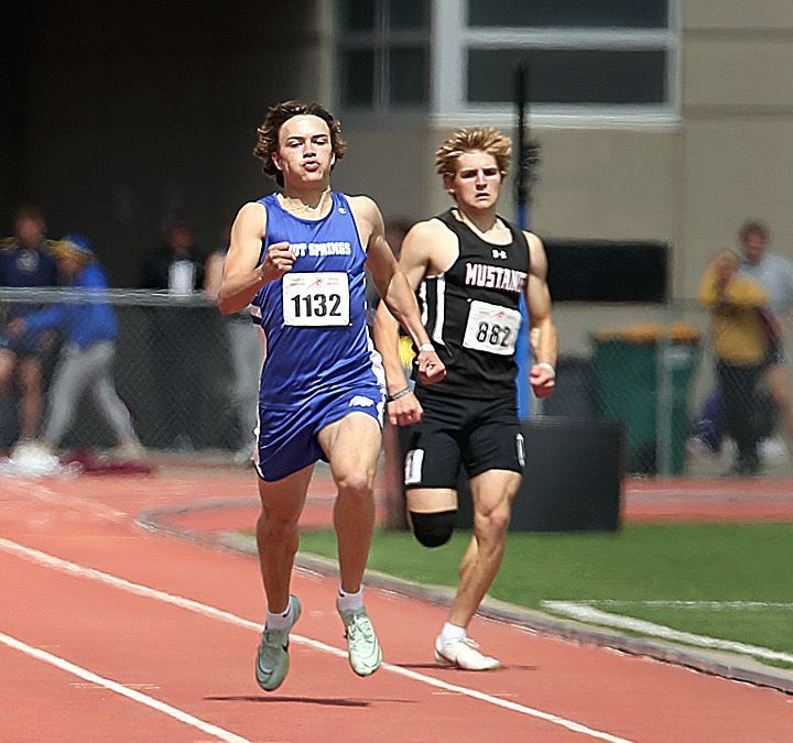 Hot Springs sprinter Braden Peterson anchors two top Class A relays at Custer Last Chance Meet 